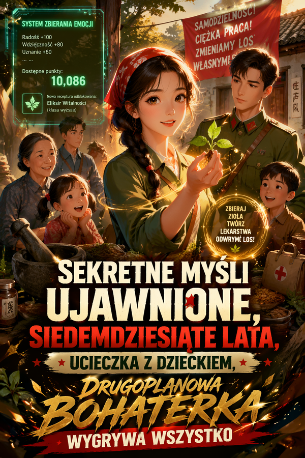 Sekretne myśli ujawnione, siedemdziesiąte lata, ucieczka z dzieckiem, drugoplanowa bohaterka wygrywa wszystko