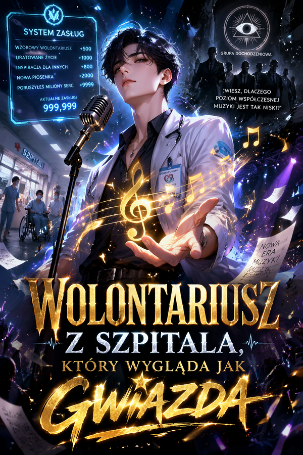 Wolontariusz z szpitala, który wygląda jak gwiazda