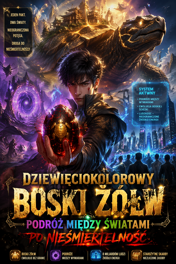 Dziewięciokolorowy Boski Żółw: Podróż Między Światami Po Nieśmiertelność